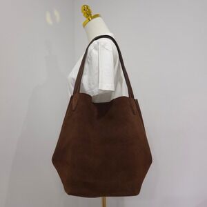 Madewell Suede Oversized Shopper Tote | 100% Leather Brown Bag